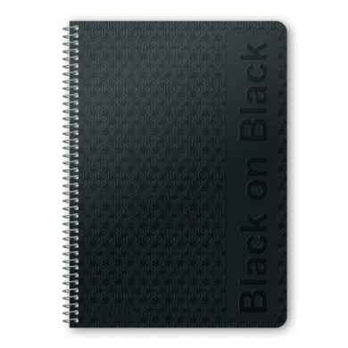 BLACK ΟΝ BLACK Τετράδιο Σπιράλ Wirelock B5/17Χ25 5 Θέματα 150 Φύλλα 6τμχ