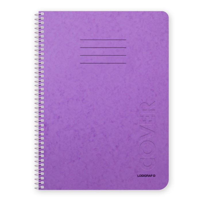 COVER Τετράδιο Σπιράλ Wirelock Β5/17Χ25 2 Θέματα 60 Φύλλα 10τμχ σε 7 χρώματα
