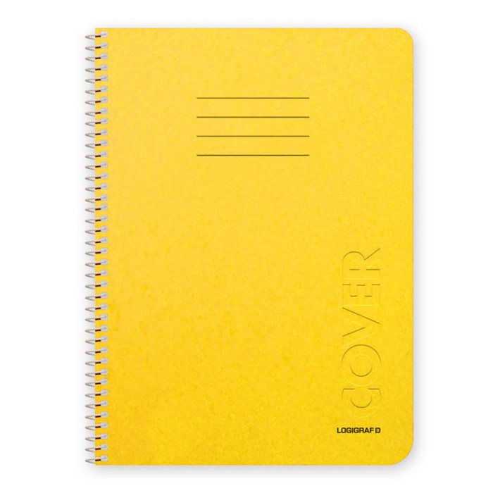 COVER Τετράδιο Σπιράλ Wirelock Β5/17Χ25 3 Θέματα 90 Φύλλα 6τμχ σε 7 χρώματα