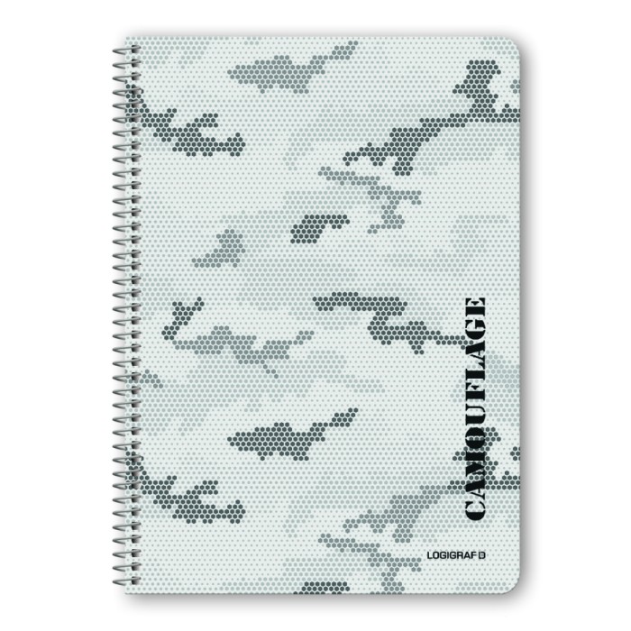 CAMOUFLAGE Τετράδιο Σπιράλ Wirelock B5/17Χ25 4 Θέματα 120 Φύλλα 6τμχ