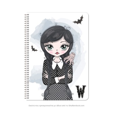 Πακέτο 4x Loginotes SPIRAL LINE THE W GIRL, A5/14X20 Soft Touch+UV 80γρ, 90 φύλλα