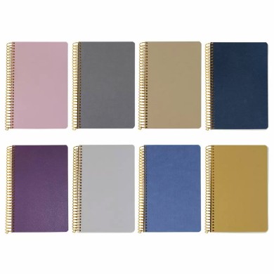 Πακέτο 8x LOGINOTES Spiral line METALLIZE 13x20, 120 φύλλα των 80γρ