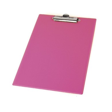Clipboard (Πινακίδα Σημειώσεων με Πιάστρα  A4, σε 9 χρώματα - Ροζ