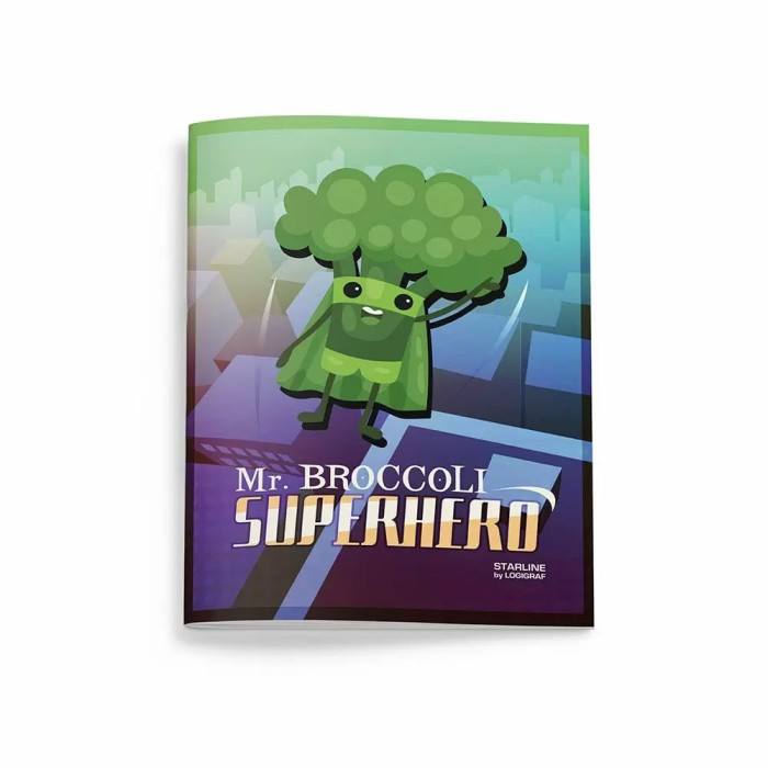 SUPERHERO STARLINE Τετράδιο Καρφίτσα B5/17Χ25 50Φ 10τμχ
