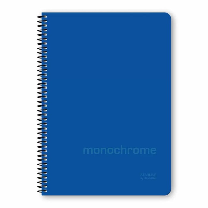 MONOCHROME STARLINE Τετράδιο Σπιράλ Wirelock B5/17Χ25 3Θ 90Φ 6τμχ