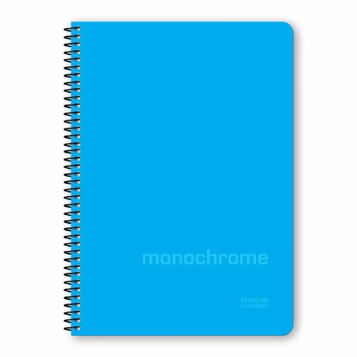 MONOCHROME STARLINE Τετράδιο Σπιράλ Wirelock B5/17Χ25 4Θ 120Φ 6τμχ