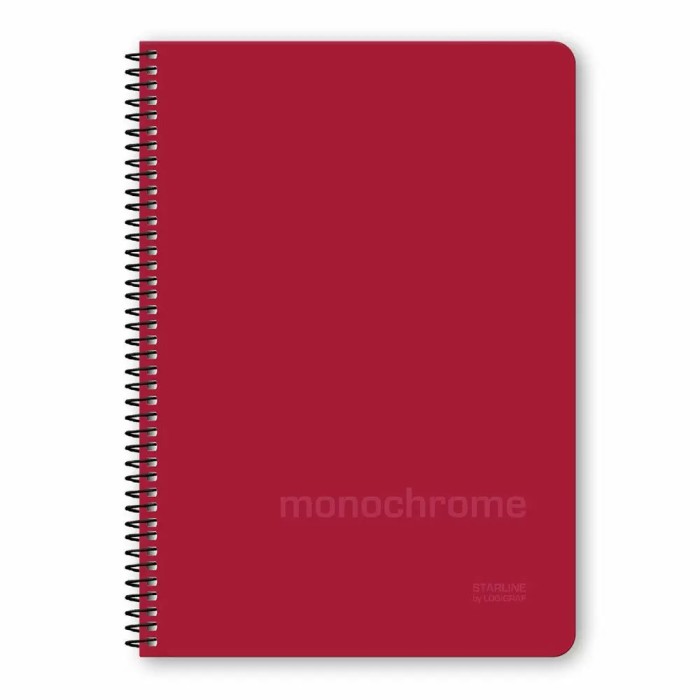 MONOCHROME STARLINE Τετράδιο Σπιράλ Wirelock B5/17Χ25 4Θ 120Φ 6τμχ