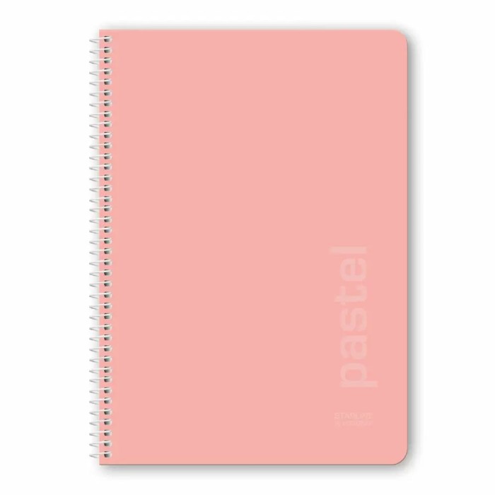 PASTEL STARLINE Τετράδιο Σπιράλ Wirelock B5/17Χ25 2Θ 60Φ 10τμχ