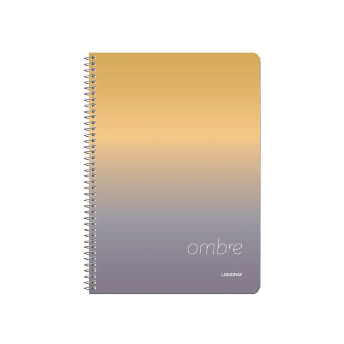 OMBRE Τετράδιο Σπιράλ Wirelock B5/17Χ25 3Θ 90Φ 6τμχ