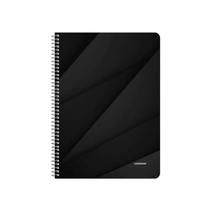 BLACK & WHITE Τετράδιο Σπιράλ με Wirelock B5/17Χ25 3 Θέματα 90 Φύλλα Πακέτο 6τμχ
