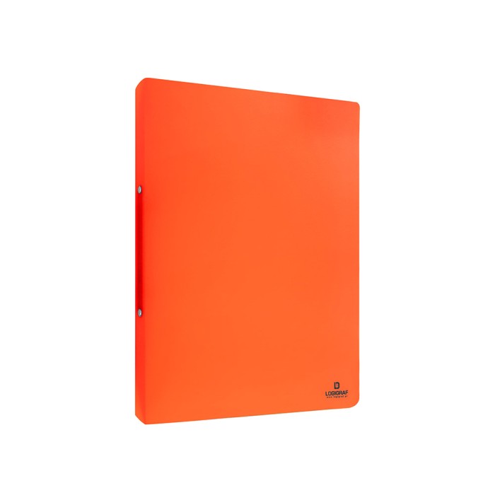 FLUO Κλασέρ PP με 2 κρίκους για 17X25, 2εκ, Πορτοκαλί