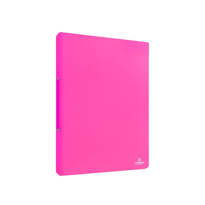 FLUO Κλασέρ PP με 2 κρίκους για 17X25, 2εκ, Φουξ