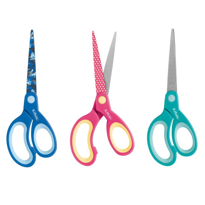 HERLITZ Ψαλίδι 17cm σε 3 σχέδια - Συσκευασία 5τμχ