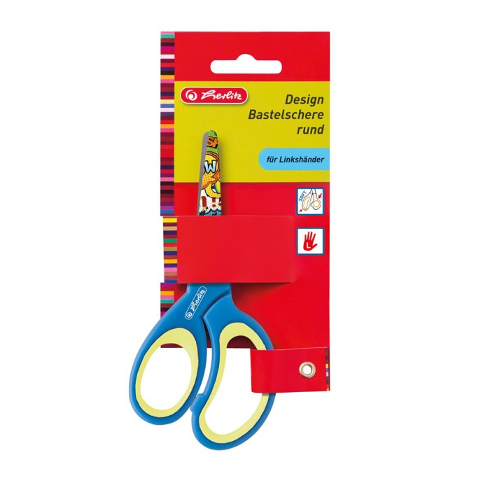 HERLITZ Ψαλίδι 13cm σε 3 Σχέδια - Συσκευασία 5τμχ