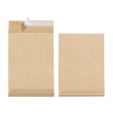 HERLITZ Φάκελος Σακούλα Β4 250Χ353Χ440 χιλ. 130γρ. Καφέ - Συσκευασία 100τμχ