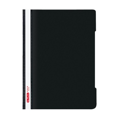 HERLITZ Ντοσιέ με Έλασμα Ενισχυμένο Α4 PP Quality Mαύρο - Συσκευασία 10τμχ