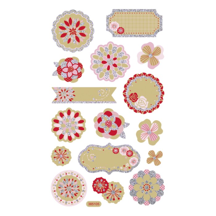 Σετ Αυτοκόλλητα Craft Paper, 8 Φύλλα 10X16 εκ, ROMANTIC