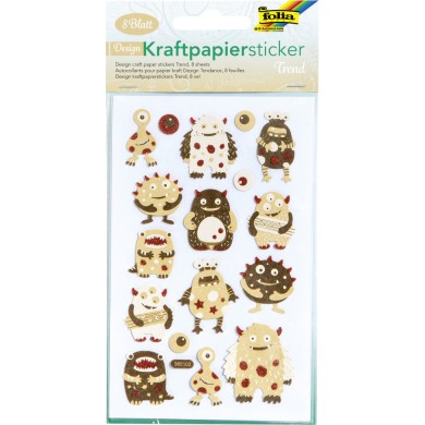 Σετ Αυτοκόλλητα Craft Paper, 8 Φύλλα 10X16 εκ, TREND