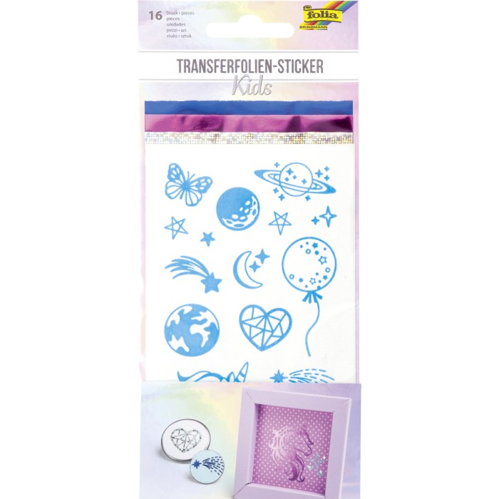 Σετ 16 Αυτοκόλλητα, 3x Transfer Foil, KIDS