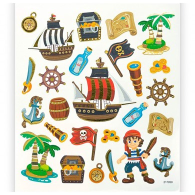 Σετ 45 Charming Stickers, 2 Φύλλα 15Χ17εκ ΠΕΙΡΑΤΕΣ