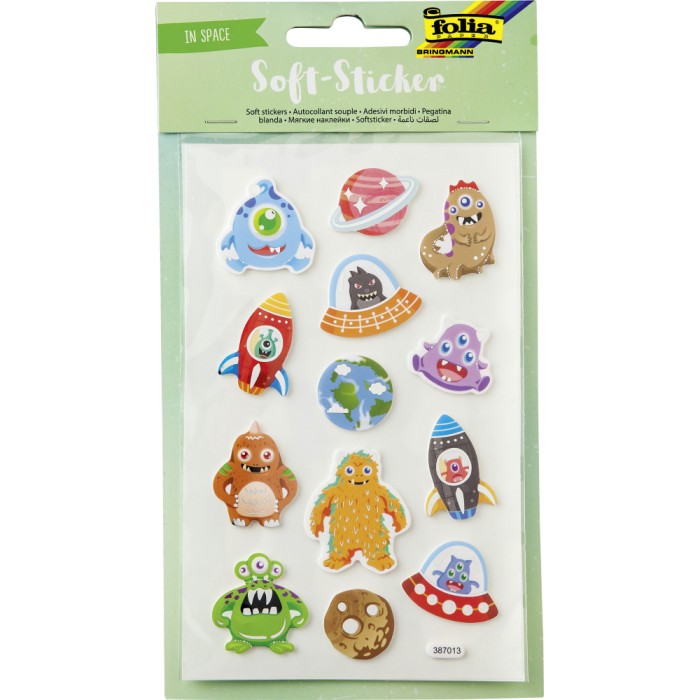 Σετ 25 Αυτοκόλλητα Soft-Stickers ΣΤΟ ΔΙΑΣΤΗΜΑ