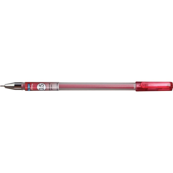 Gel pen LINC TRIM/OCEAN - κόκκινο, κουτί 12τμχ