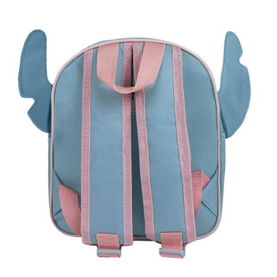 Παιδική Τσάντα Πλάτης 3D DISNEY Lilo & Stitch Stitch με Ροζ Αυτιά