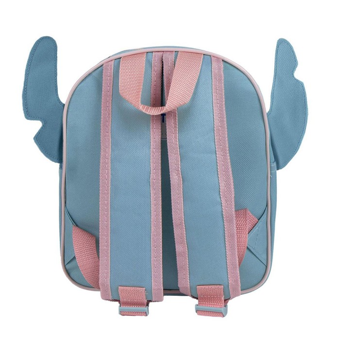 Παιδική Τσάντα Πλάτης 3D DISNEY Lilo & Stitch Stitch με Ροζ Αυτιά
