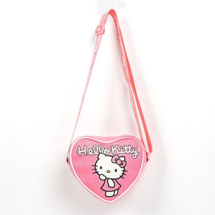 Τσαντάκι Ώμου 14εκ σε σχήμα Καρδιάς HELLO KITTY