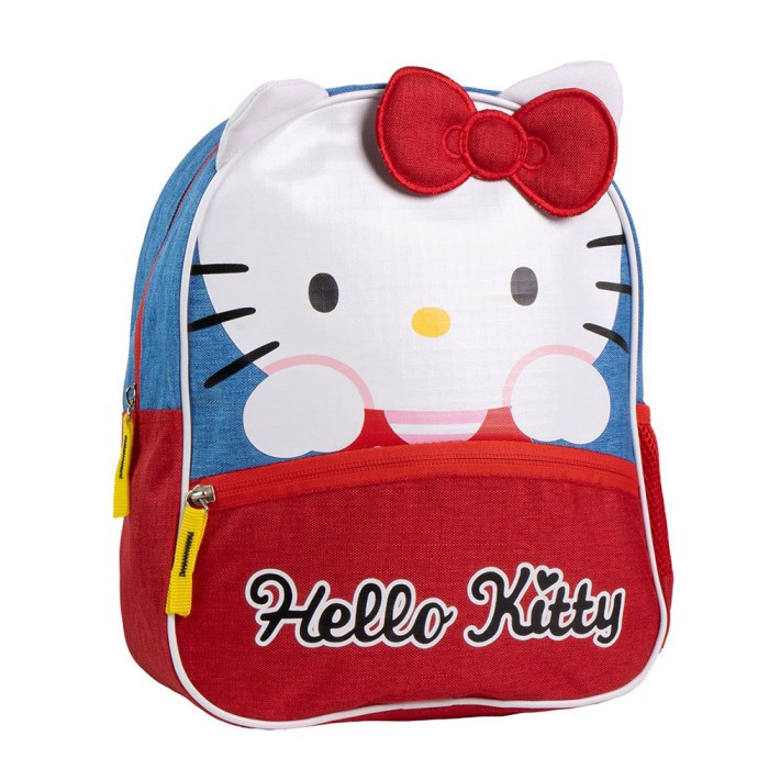 Παιδική Τσάντα Πλάτης 30εκ με Αυτιά HELLO KITTY