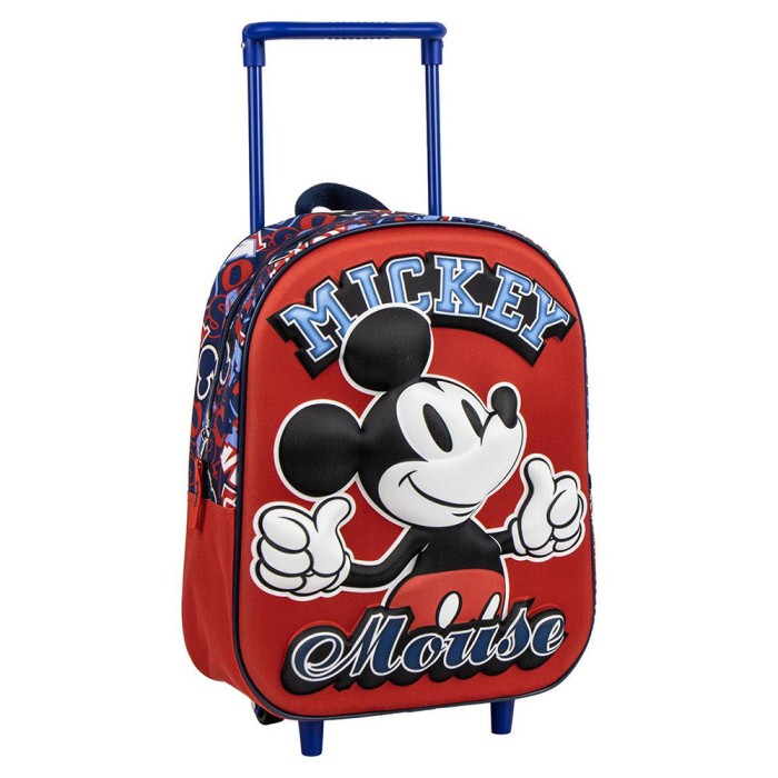 3D Τσάντα Τρόλεϊ 31εκ Νηπιαγωγείου DISNEY Mickey Mouse