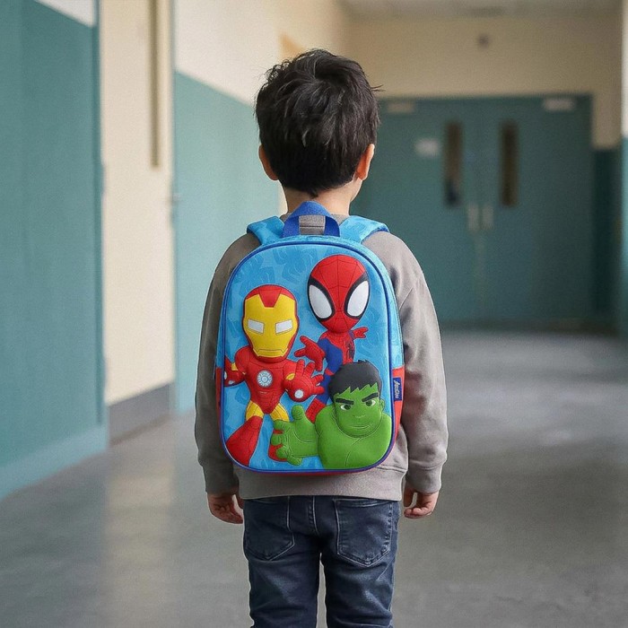 3D Τσάντα Πλάτης 30εκ Νηπιαγωγείου MARVEL Spidey