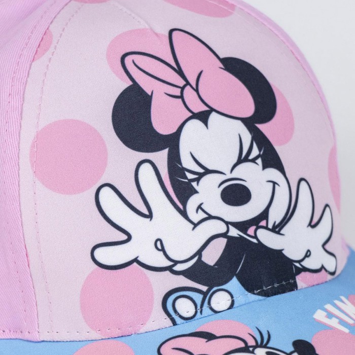 Παιδικό Καπέλο 53εκ [4-8χρ] DISNEY Minnie Mouse με Ροζ Γείσο