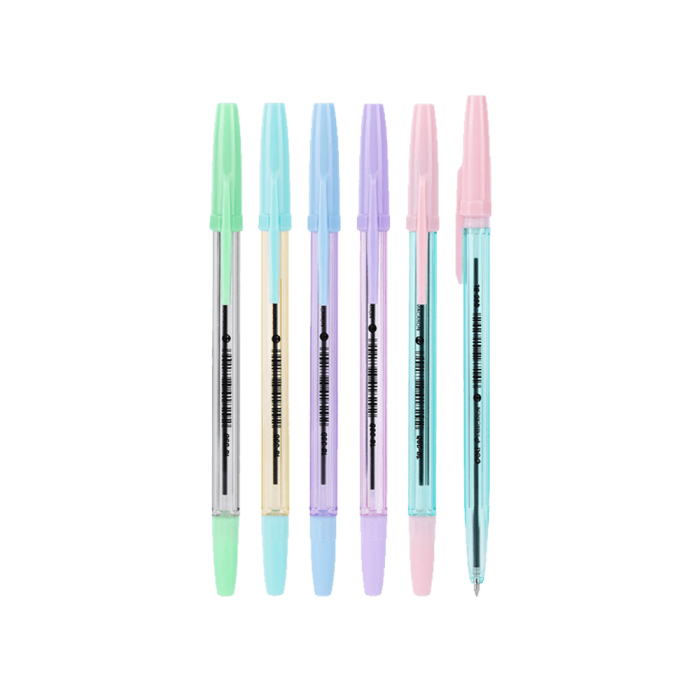 Στυλό 0.7mm DELI MACARON Μπλε, σε 6 Χρώματα (Πακέτο των 50τμχ)