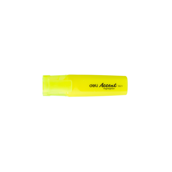 Μαρκαδόρος Υπογράμμισης Πλακέ 1-5mm DELI ACCENT Κίτρινο (Πακέτο 10τμχ)