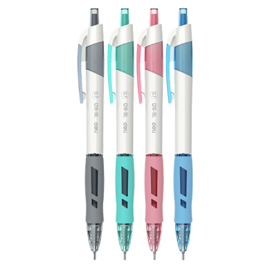 Στυλό GRIP 0.7mm με Κουμπί DELI ARRIS Παστέλ Ασσορτί (Πακέτο των 12τμχ)