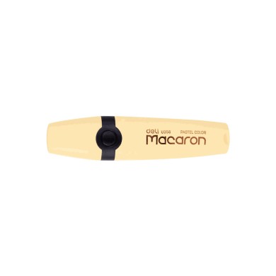 Μαρκαδόρος Υπογράμμισης Πλακέ 1-5mm DELI MACARON Κίτρινο (Πακέτο 12τμχ)