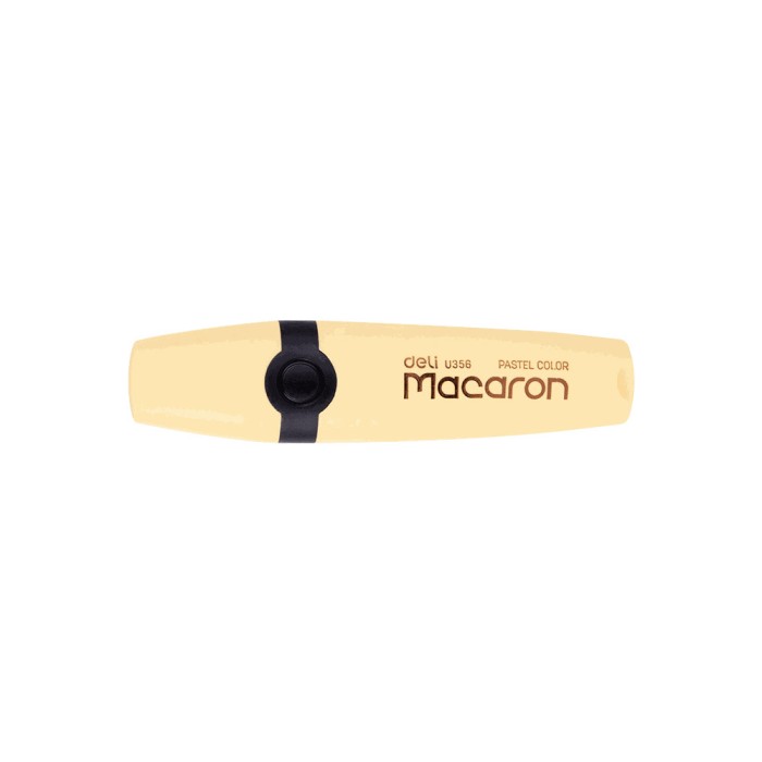Μαρκαδόρος Υπογράμμισης Πλακέ 1-5mm DELI MACARON Κίτρινο (Πακέτο 12τμχ)