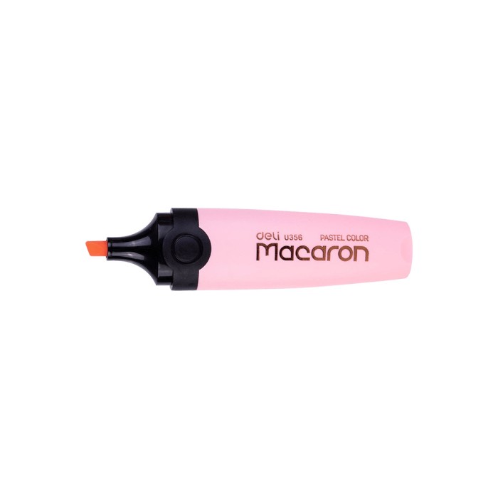 Μαρκαδόρος Υπογράμμισης Πλακέ 1-5mm DELI MACARON Ροζ (Πακέτο 12τμχ)