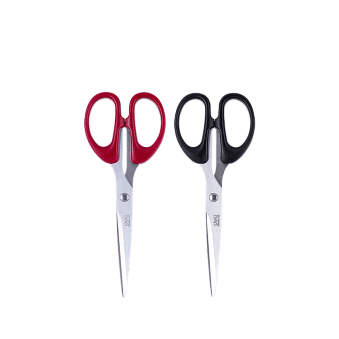 Ψαλίδι Γραφείου Blister 6 1/4 16cm Classic 2 χρώματα DELI (Συσκευασία 12τμχ)