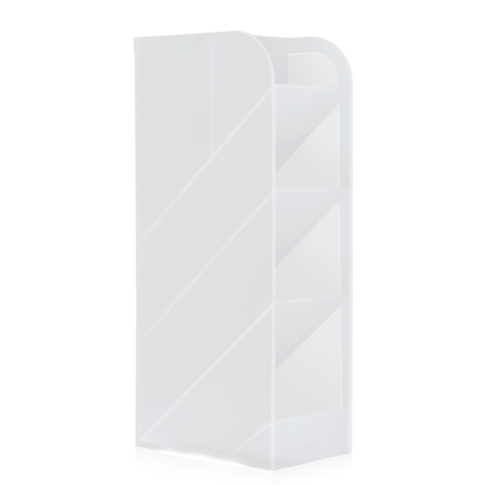 DELI Μολυβοθήκη Πλαστική 5 Θέσεων Γαλακτερή 9.2x5.9x20.5 cm