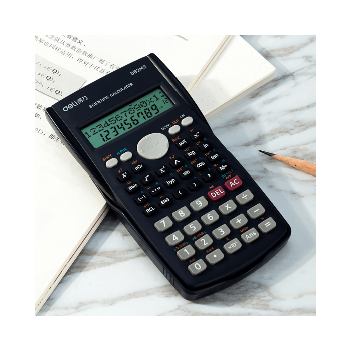 DELI D82MS Αριθμομηχανή 12 Ψηφίων 16x9x2εκ Σκούρο Γκρι