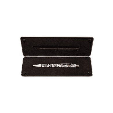 Στυλό Ball Pen σε Μεταλλική Κασετίνα, Μπλε Μελάνι 1.00mm CARAN D'ACHE Totally Swiss Paper Cut