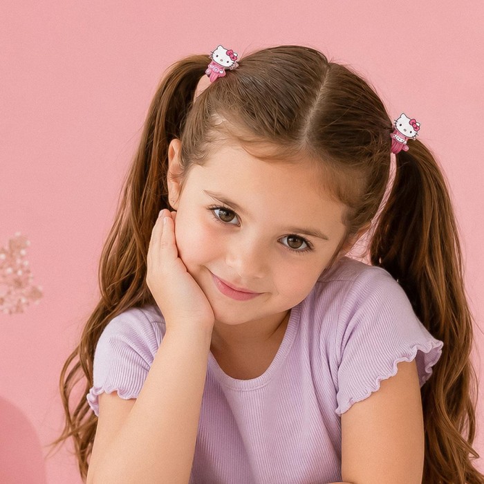 Αξεσουάρ για τα Μαλλιά Λαστιχάκια 8τμχ HELLO KITTY