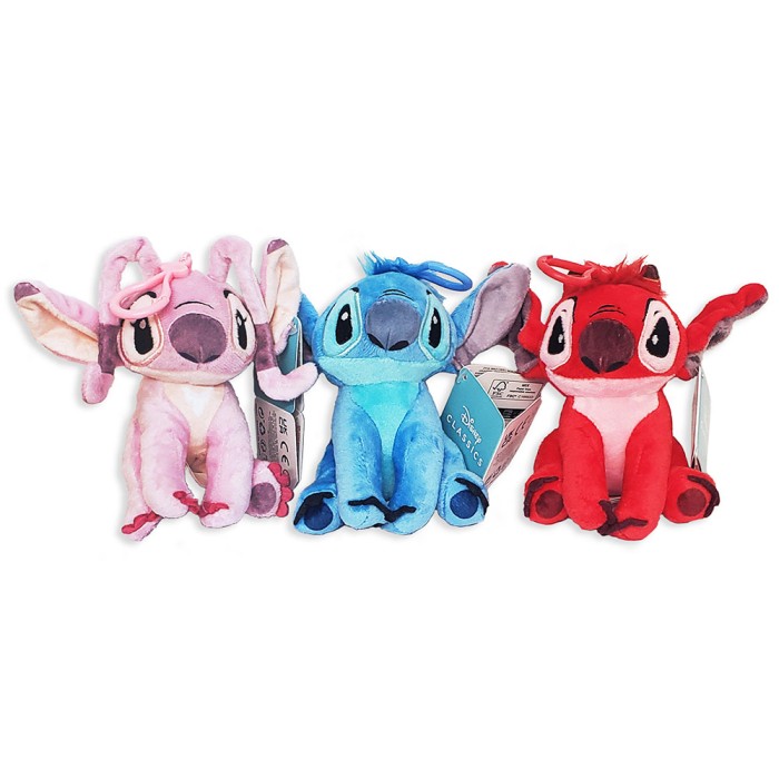 Σταντ με 16 Κρεμαστά Λούτρινα για Τσάντες DISNEY Lilo & Stitch