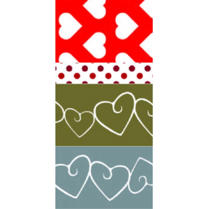 Ταινία Washi, Σετ 4τμχ, Love