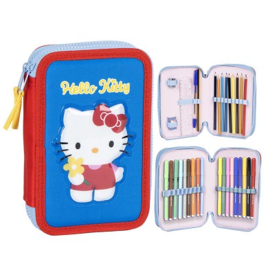 Διπλή Κασετίνα με Αξεσουάρ - γεμάτη HELLO KITTY