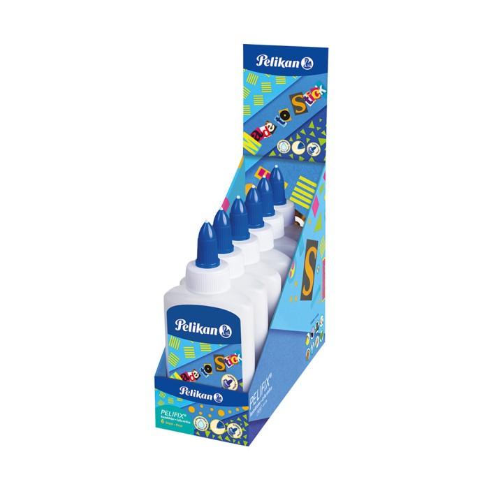 PELIKAN Pelifix Κόλλα Χειροτεχνίας Ρευστή 90gr σε Προθήκη 6τμχ