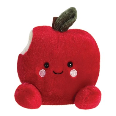 PALM PALS Crisp Red Apple - Δαγκωμένο Κόκκινο Μήλο Λούτρινο, 13εκ