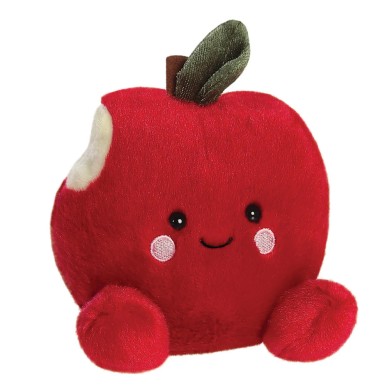 PALM PALS Crisp Red Apple - Δαγκωμένο Κόκκινο Μήλο Λούτρινο, 13εκ